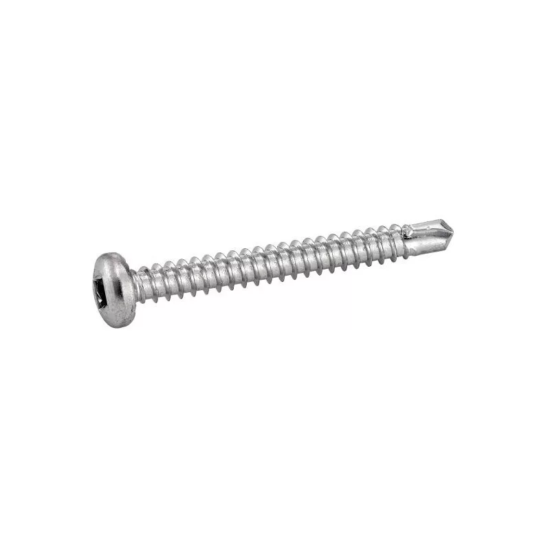 Vis autoperceuse tête cylindrique crantée carrée acier Zingué 4,2 x 19 mm - Boîte de 500