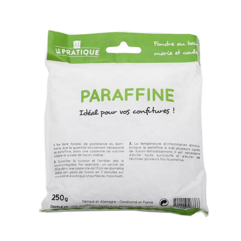 Paraffine alimentaire sachet billes 250 g Le Pratique