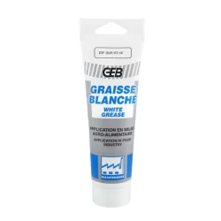 Graisse blanche de lubrification et graissage en milieu alimentaire - GEB - Tube 125 ml